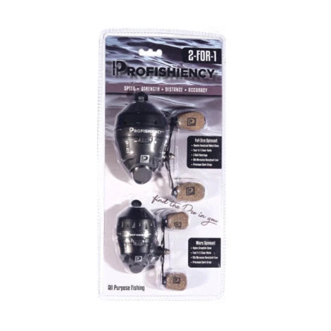 ProFISHiency 2-For-1 Standard & Micro Spincast Reel - 2 Pk 3 ProFISHiency 2-For-1 Standard & Micro Spincast Reel - 2 Pk