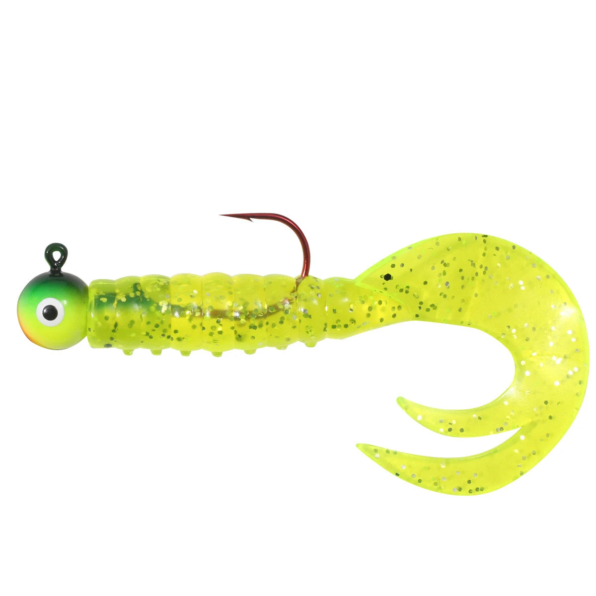 Northland Tackle Rigged Gum-Ball Jig Grub 4 Northland Tackle Rigged Gum-Ball Jig Grub - Image 2