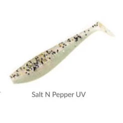 Salmo Walleye Shad -Reel Spin Bait Sales Walleye Shad Salt N Pepper UV
