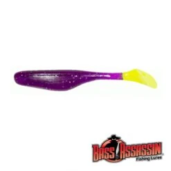 Walleye Assassin Turbo Shad -Reel Spin Bait Sales bassassassin walleye assassin 4 inch purple canary swimbait soft bait lures