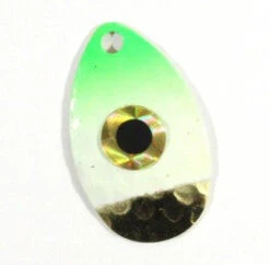 JB Hot Flash Blades -Reel Spin Bait Sales glow green 1