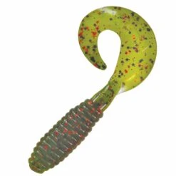 Kalins Triple Threat/ Lunker Grubs -Reel Spin Bait Sales watermelon seed red flake